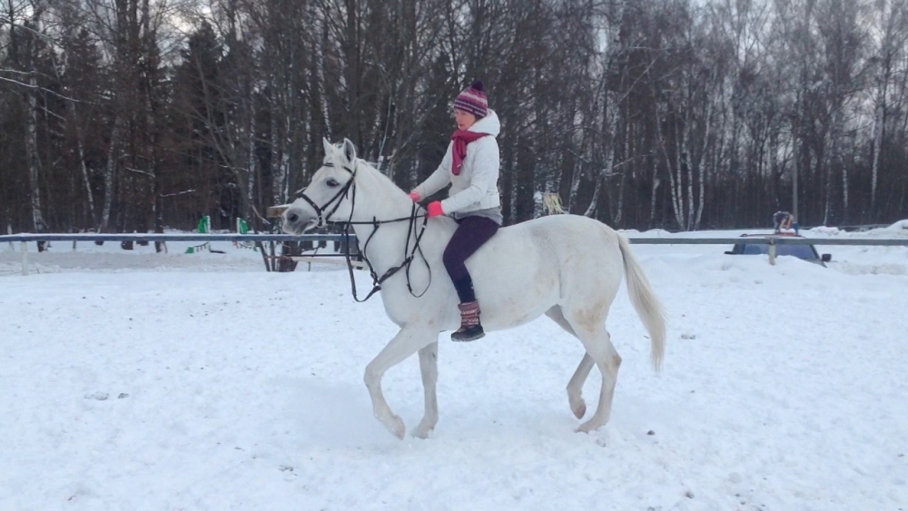 Верховая езда без седла Таня на Букве - YouTube