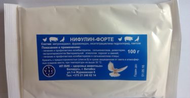 Нифулин Форте для птиц